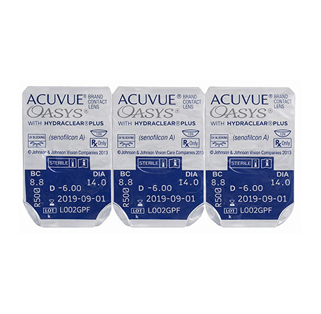 Контактні лінзи - ACUVUE OASYS with HYDRACLEAR Plus - Фото № 4