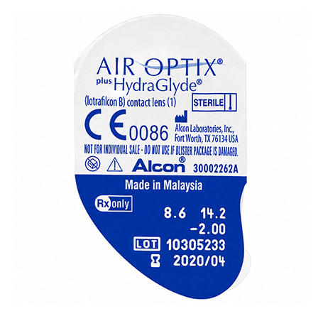 Контактные линзы - AIR OPTIX plus HydraGlyde - Фото № 5
