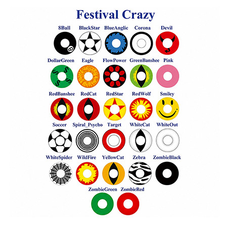 Контактные линзы - Festival Crazy - Фото № 2