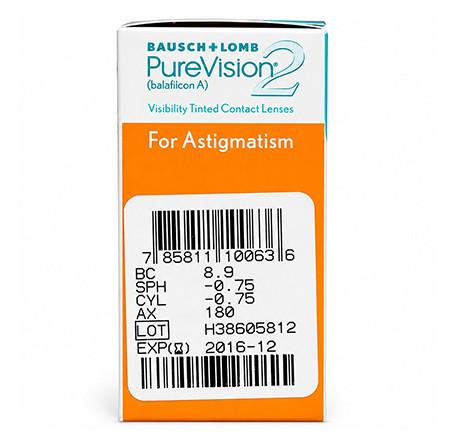 Контактні лінзи - PureVision2 For Astigmatism - Фото № 2